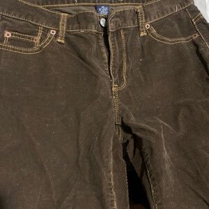 Brown bootcut 5 pocket Cord pants